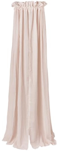 MEYCO Betthimmel 30x155cm Baldachin einfache Befestigung Soft Pink | Baumwollmix - Bettvorhang für Babybett & Wiege - für eine kuschlige & warme atmosphäre - waschbar & trocknergeeignet