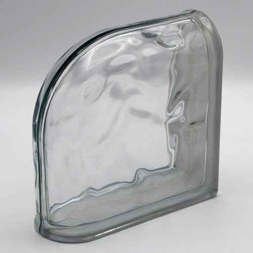 Basic Glasbaustein Wolke klar Doppelendstein, 19x19x8 cm - 1 Stück