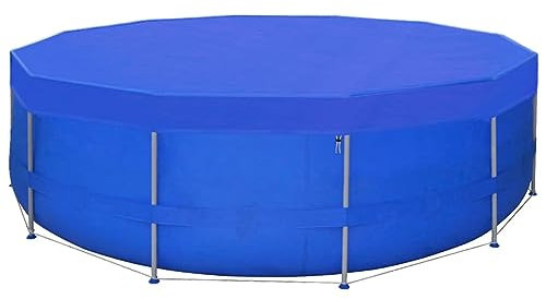 Xichuzi Cubierta de Piscina 2 Unidades, Accesorios Piscina, Tapa Piscina, Cobertor Piscina, Cubre Piscinas, Funda Piscina, Protector Suelo Piscina, Redonda PE 540 cm 90 g/m2