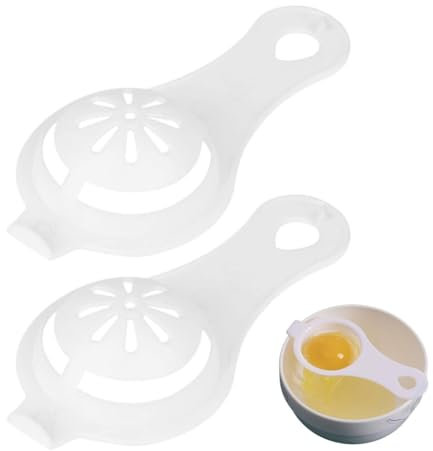 WeddHuis 2 Stück Eiertrenner, Eigelb Trenner, Eiweißtrenner, Eiweißabscheider, Egg Separator, Eierabscheider