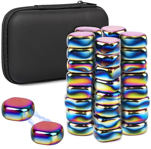 Yegookay 40 Stück Bunt Hämatit Magnete 20×8mm Kühlschrank Magnet Stark Irregulär Vielseitiger Konzentration Kreativität Büro Gadget Puzzle Magnetic Pinnwand Magnetisches Whiteboard Schule Büro Haus