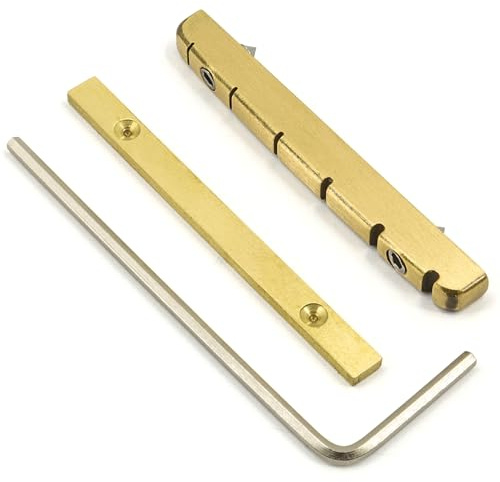 Electric Guitar Brass Bridge Nut Replacement Adjustable Bell 6 String Guitar Parts Brass Nut Split Regulation Nut