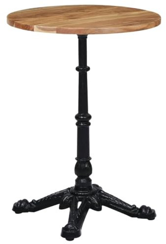Genérico Wenjingqi 325433 Pied de table de bistrot en fonte Noir 52 x 52 x 72 cm