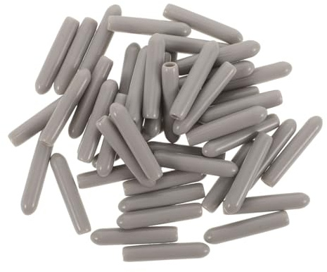 Dishwasher Rack Tip Covers Rubber 50pcs Prong End Caps | Grey Pearl Coating, Bagged Pack of 50, for Maintenance and Daily Use, Lightweight Portable Protective Caps