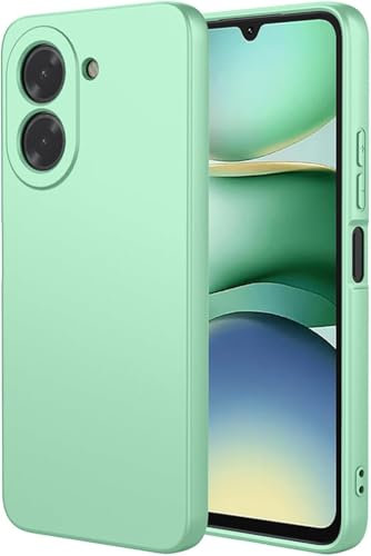 Movilear Funda Carcasa de Silicona Líquida para Xiaomi Redmi A5 4G / Poco C71 4G, Interior de Microfibra Antigolpes Protección Gel Ultra Suave de Goma a Prueba de Choques y Arañazos FSUA (Verde)