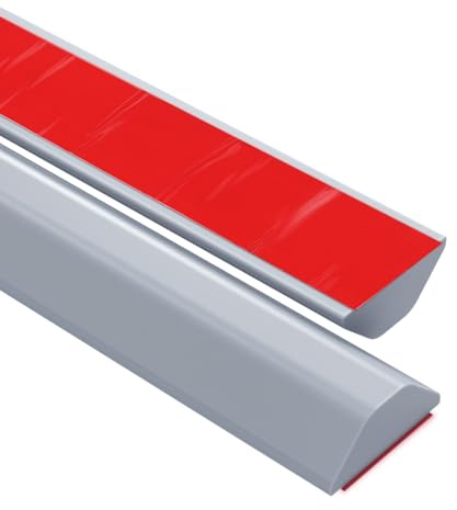 Mxziogr Barriera doccia silicone, Barriera acqua, soglia per doccia, Supporto Adesivo in Un Unico Pezzo, Tenere l'acqua all'interno della soglia per evitare fuoriuscite (Grigio, 305CM)