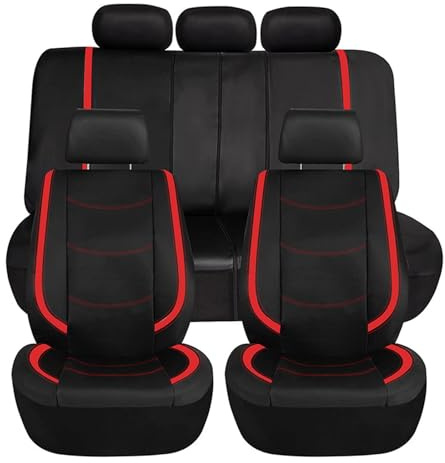 GTFRFD Auto Set Coprisedili per Fiat Tipo 2017-2021 Protezione del Sedile Impermeabile in Pelle PU a 5 Posti,C