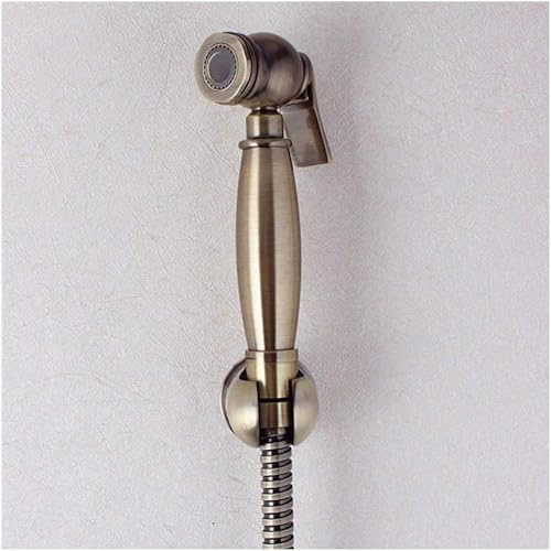Set di doccia a mano vintage con spruzzatore di bidet in ottone tubo in acciaio inossidabile da 150 cm e supporto in ottone ideali per igiene intima e spray per la toilette Beauty Comes