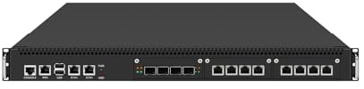 ANDAQI 1U Firewall Appliance XEON Server with IPMI, PFSense, Mikrotik, OPNsense, VPN, Dual E5 2699 V4 CPU, RJ66, C612, 2 x 1GbE LAN, 4 x X710 SFP+, 8 x 2.5GbE LAN, 64G RAM, 256G SSD