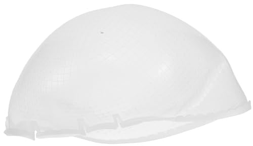 Mobestech Cuffia in Silicone Bianco per Colorazione Chioma con Design Elastico e Fori a Croce, Comoda per Utilizzo in Saloni e Tintura Casalinga