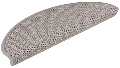 CIOURSTO Treppenteppich in Sisal-Optik(15 oder 30 Stück), Treppenmatten, Stufenmatten Selbstklebend, Treppenstufenmatte, Treppenschutz für Heimdekoration und Sicherheit (65 x 21 x 4 cm)