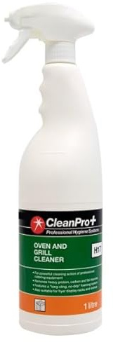 CleanPro+ H17 Oven and Grill Cleaner, Heavy Duty Commercial Kitchen Degreaser, 1 Litre