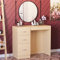 Vida Designs 3 Drawer Dressing Table Makeup Desk Riano Bedroom Furniture (Pine)
