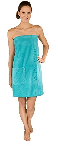 Otto-Werner Damen Sauna Kilt mit Tasche by 9534 T Farbe türkis