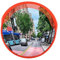 Cocoarm Verkehrsspiegel Sicherheitsspiegel Beobachtungsspiegel orange runder Weitwinkel Innen Aussen Panoramaspiegel Überwachungsspiegel für Straßenverkehrssicherheit mit Regenhaube (30cm)