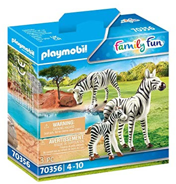 PLAYMOBIL 70356 2 Zebras mit Baby, ab 4 Jahren