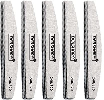 Lime unghie professionali multifunzione Lima Unghie a doppia faccia 240/320 grit Manicure Buffer Double sided per Unghie in Cristallo Naturale Acrilico - 15 pezzi (240/320)