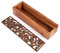 HERCHR Holzschatulle Schatulle Holz Aufbewahrungsbox, Stiftebox mit Schiebe-Deckel Holzbox Holzkiste Bleistiftbox Small Storage Organizer für das Home School Office,19,5 x 5,6 x 4 cm