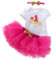 Gaga city 3 Pezzi Abiti Vestito Bambina Neonata Primo Compleanno Abbigliamento Principesse Manica Corta Pagliaccetto+Tutu Gonna+Fascia