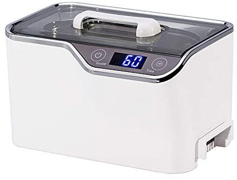 NICETOW 600ML Ultrasonic Cleaner Machine, Portable 50W Ultrasonic Bath with Cleaning Basket Cleaner Machine for Jewellery Watches Dentures Glasses Coins
