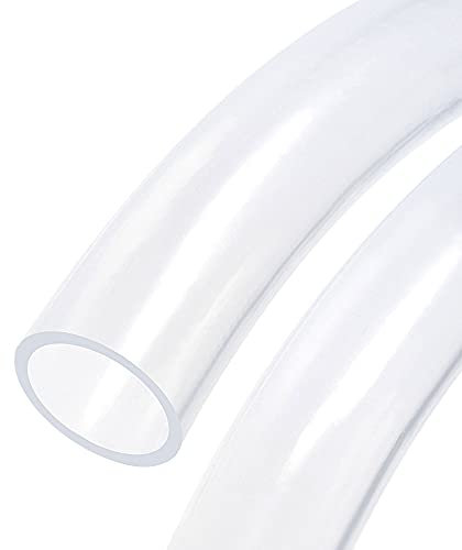 sourcing map PVC Transparenter Schlauch Vinylschlauch 45mm ID 53mm OD 1m Flexibles Leichtgewicht für Wasserschlauch, Luftleitung