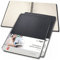 SIGEL CO841/3 Premium Spiralblock A4, liniert, schwarz, 80 Blatt, 3er Pack, sehr stabiler Hardcover-Einband, mit versetzbarem Register, Einsteckfach, aus nachhaltigem Papier, Conceptum
