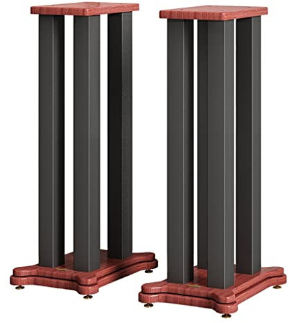 Soportes de Monitor de Estudio/Altavoz de estantería, par de Soportes de Altavoz de 19,7-31,5 Pulgadas, Estante de Altavoces Central de Piso, Cine en casa con Sonido Envolvente (Co