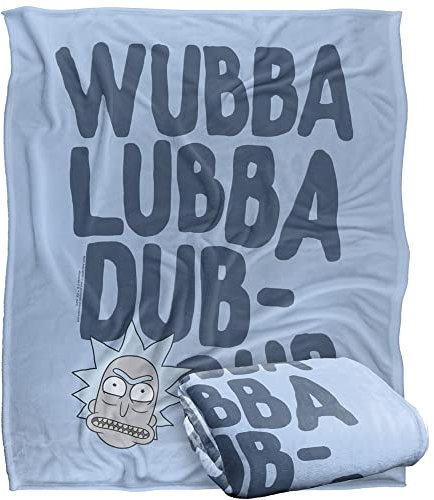 RICK AND MORTY Silky Touch Kuscheldecke, superweich, 152 x 127 cm
