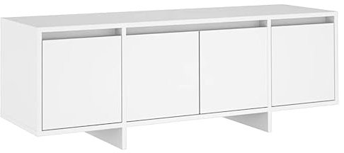 Bussandri Exclusive - TV-Schrank Weiß 120x30x40,5 cm Holzwerkstoff