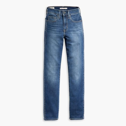 Levi's Women's 724 High Rise Straight Jeans, Shine On Diamond, 26W x 32L