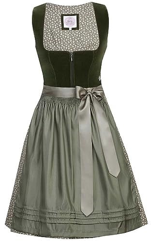 Marjo Dirndl Clara | Samt-Dirndl Uni schlicht elegant | Damen