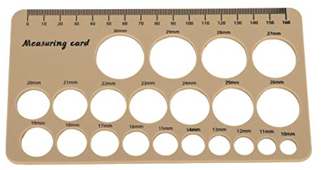 Keenso Breast Flange Measuring Tool, Nipple Flange Ruler, Silicone, Foldable, Flexible, 1.5M, Soft Nursing Band (#6)