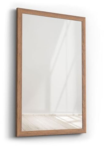 Spiegelrahmen Klassiko inkl. Spiegel | Eiche | Spiegelmaß: 50x70 / 70x50cm | zzgl. 5 cm Rahmen | Wandspiegel | in 11 Größen