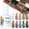 BURANO Transferfolie Nägel Nagelfolien, Nail Art Foil Kleber Folienkleber mit 10PCS Foliensticker,Transferfolie Nagelsticker 15ml 1 Flaschen Nail Art Klebetransfer (Animal Foil 06)