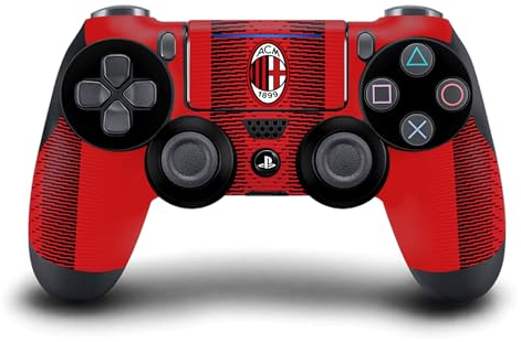 Head Case Designs Licenza Ufficiale AC Milan Home Kit per Stemma 2023/24 Vinile Sticker Gaming Pelle Adesivo Compatibile con Sony Playstation 4 PS4 DualShock 4 Controller