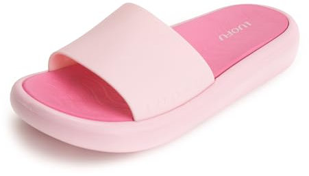 JOMIX Ciabatte Donna Estive in Gomma EVA Pantofole Comode da Mare Slippers Ragazza Morbido da Casa Piscina Spiaggia SD9073 Rosa 38