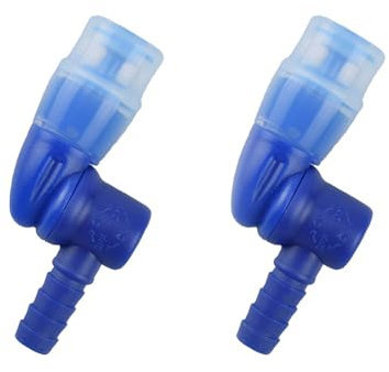 1/2 Pezzi Valvole Morso di Ricambio, Connettore per Ugello per Tubo dell'Acqua Sportiva con Coperchio, Valvola di Morsi in Silicone per Ciclismo per la Maggior Parte delle Zaino