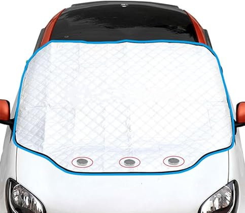 Auto wasserdichte Frontscheibe Sonnenschutz Blockiert UV-Strahlen Windschutzscheiben Sonnenblende Schutz, Antischnee Abdeckung Sonnencreme 183cm * 116cm (Keine Worte)