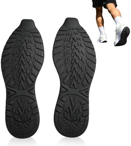Full Soles Rubber Replacement, Cuttable Non Skid Boot Shoe Bottom Repair Elasticity Shoe Outsole Shoes Sole Repairing Tool for Sneaker DIY Repair Supplies (41-44)