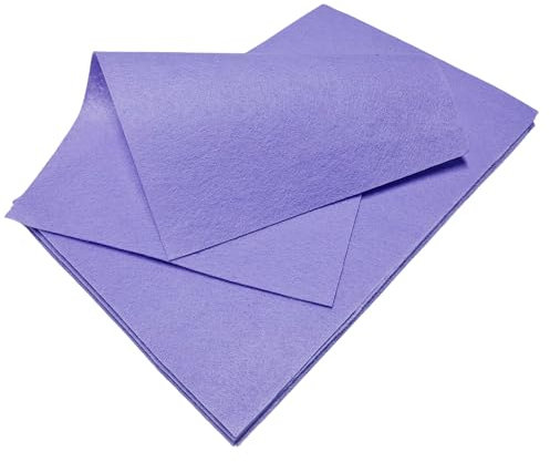 Jtnohx Lila Filz Blätter, Farbe Filzstoff für Bastelnk, 12 Pcs 1mm Dick 20x30cm Weichen Stoff Quadrat für Handwerk DIY und Nähen Projekte