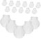 OSALADI 50Stücke Ohrring Pads Transparent Ohrclip Matte für DIY Ohrringe Nonskid Kissen für Ohrclips Hautfreundliche Langlebige Ohrpolster für Unpiercete