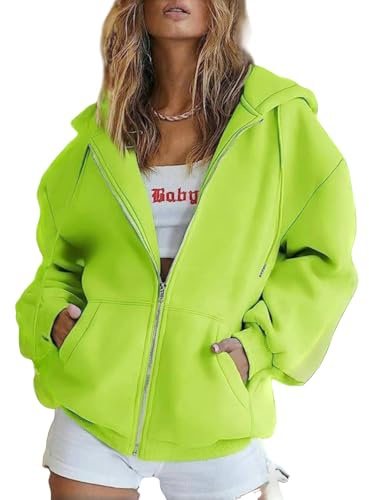 Felpa con cappuccio da donna 2025, con cerniera, elegante, casual, taglie forti