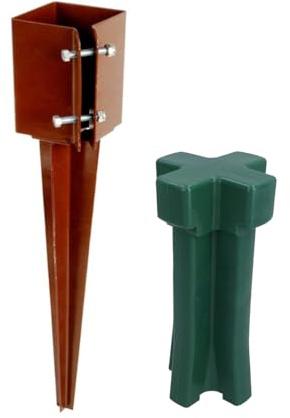 Silver Star® 75mm (3) Industrial Fence Post Spike Support 600mm Long Drive Down Post Spike (Includes Driving Tool) (1)
