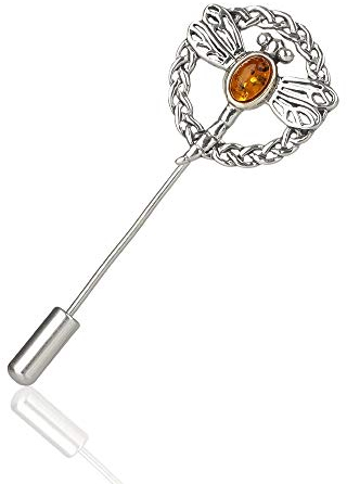 Eburya - Dragonfly in Amber Anstecknadel - Bernstein - Pin - Klassisch