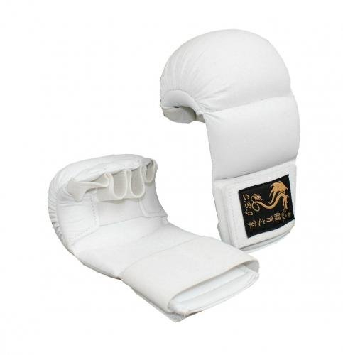S.B.J - Sportland Karate Kumite Faustschützer 4Finger Weiss, Gr. L