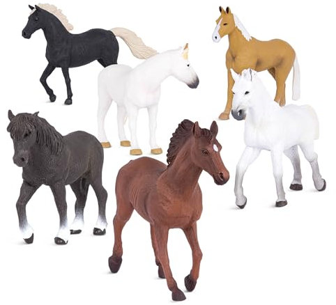 TERRA by Battat – Pferde Set 2 – Pferde-Figuren – Spielzeugpferd-Set – Sammelfiguren – Pferdespielzeug für Kinder – 3 Jahre +