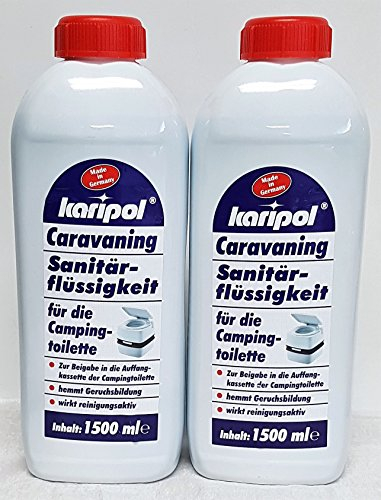 karipol Caravaning Sanitärflüssigkeit 1500 ml Campingtoilette Sanitär
