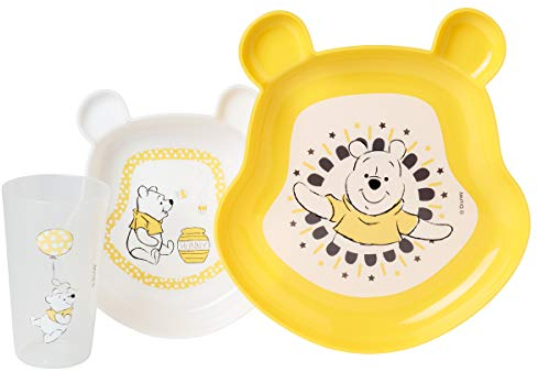 BabyCalin ZEN226903 Mittagsset, Winnie Hunnen, 3er Set, mehrfarbig, 3 Stück