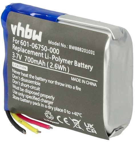 vhbw batteria compatibile con GoPro Hero 5 Session, 4 Session, CHDHS-101, CHDHS-501, HWMR1, HWPR1 videocamera camcorder (700mAh, 3,7V, Li-Poly)