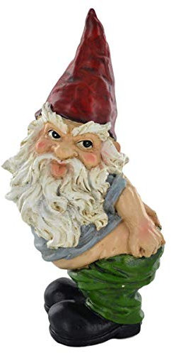 BZB Gartenzwerg, Frecher Mond, 18 cm, Weiß, Resin, Figur, 4339566031